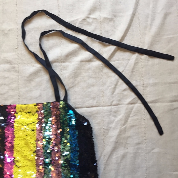 Sequins Tie Straps Top - Picture 3 of 6